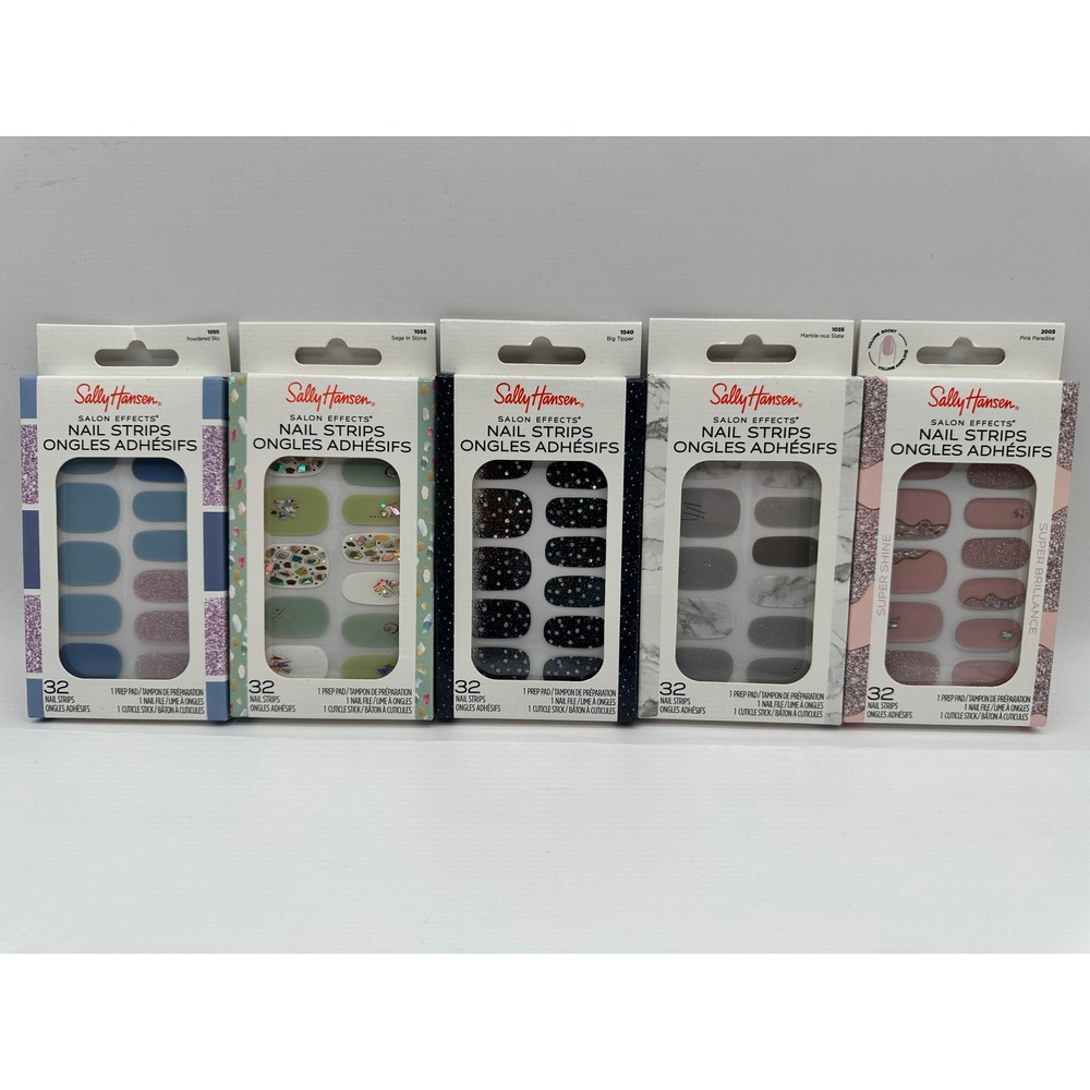 Sally Hansen Salon Effects Nail Polish Strips,‎ 32 Count, lot of 5 sets